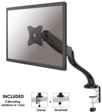 Neomounts by Newstar NM-D500BLACK 1-násobný stolový držiak monitoru  25,4 cm (10") - 76,2 cm (30") sklápajúci, nakláňací