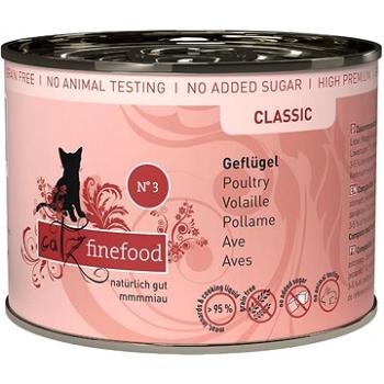 Catz finefood Konzerva CF No.3 s hydinovým mäsom 200 g (4260101760890)