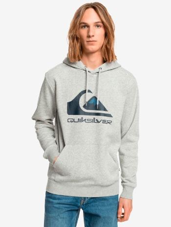 Quiksilver Big Logo Hood Mikina Šedá