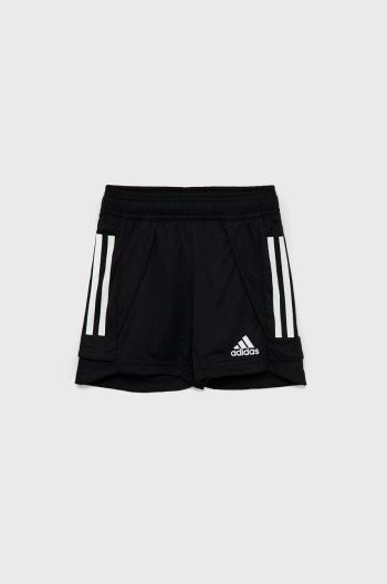 Detské krátke nohavice adidas Performance EA2501 čierna farba, nastaviteľný pás