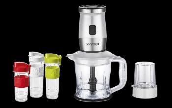 CONCEPT SM3391 Smoothie maker + chopper + mlynček 700W 2x570ml+400ml biela