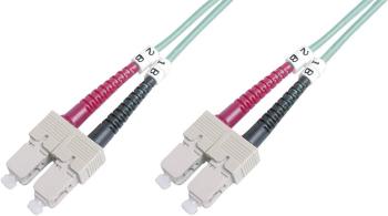Digitus DK-2522-10/3 optické vlákno LWL prepojovací kábel [1x zástrčka SC - 1x zástrčka SC] 50/125 µ Multimode OM3 10.00