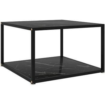 SHUMEE Konferenčný stolík čierny 60 × 60 × 35 cm tvrdené sklo, 322890