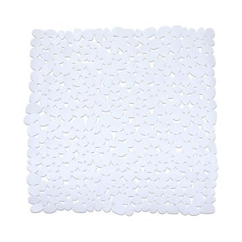 Biela protišmyková kúpeľňová podložka Wenko Paradise, 54 × 54 cm
