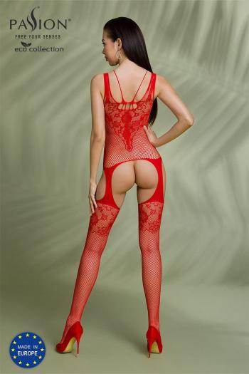 Červené bodystockings ECO BS011