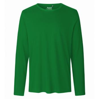 Neutral Pánske tričko s dlhým rukávom z organickej Fairtrade bavlny - Zelená | XL