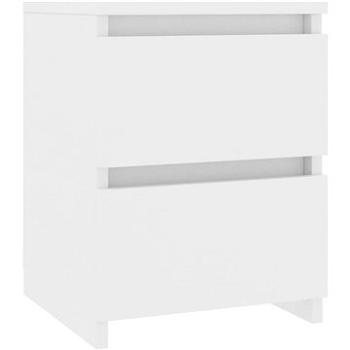 Nočný stolík biely 30 × 30 × 40 cm drevotrieska (800513)