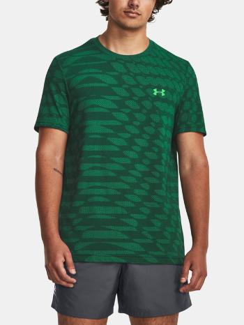 Under Armour UA Seamless Ripple SS Tričko Zelená