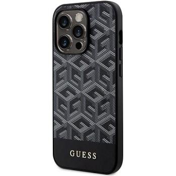 Guess PU G Cube MagSafe Kompatibilný Zadný Kryt na iPhone 14 Pro Black (GUHMP14LHGCFSEK)