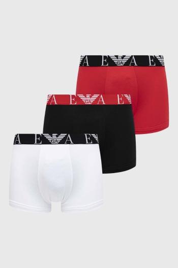 Boxerky Emporio Armani Underwear 3-pak pánske, červená farba