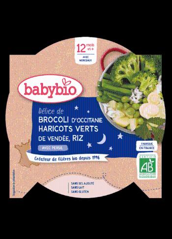 Babybio Good Night menu Zelená zelenina, ryža so štipkou petržlenovej vňate 230 g