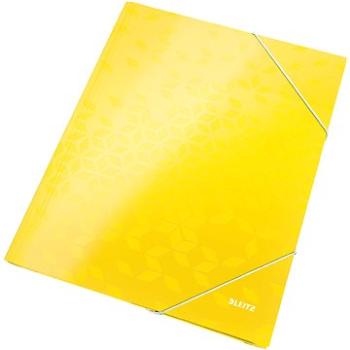 Leitz WOW A4 s gumičkou, žlté (39820016)