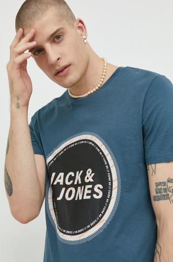 Bavlnené tričko Jack & Jones s potlačou