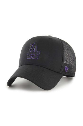 Šiltovka 47brand MLB Los Angeles Angeles čierna farba, s nášivkou