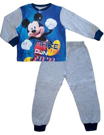 sivé chlapčenské pyžamo mickey mouse vel. 128