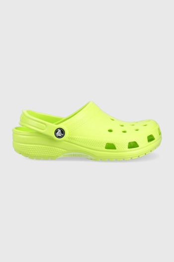 Šľapky Crocs Classic zelená farba, 10001