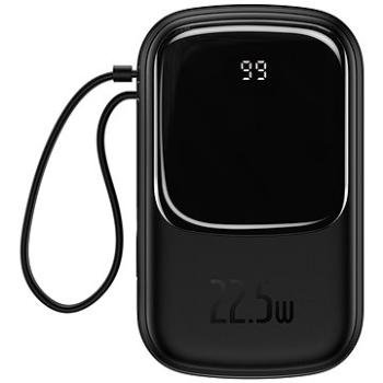 Baseus Qpow Digital Display Powerbank 20000 mAh 22,5 W (With Type-C Cable) Black (PPQD-I01)