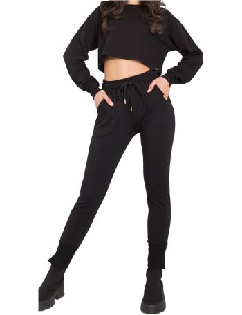 čierne dámske tepláky s vysokým pásom vel. XL