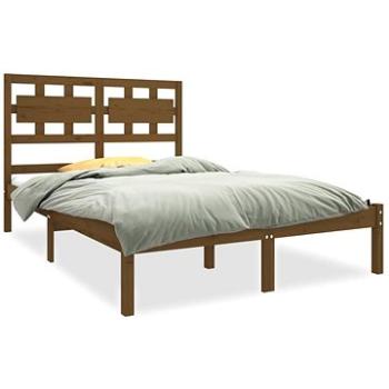 Rám postele medovo hnedý masívne drevo 120 × 190 cm Small Double, 3105638
