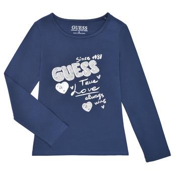 Guess  Tričká s dlhým rukávom K2BI10-J1311-G7HR  Námornícka modrá