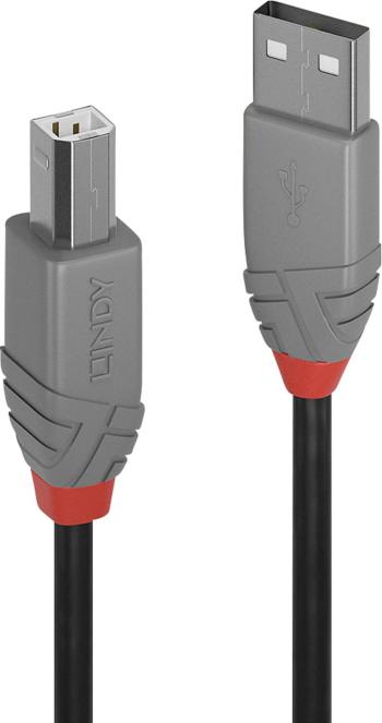 LINDY #####USB-Kabel USB 2.0 #####USB-A Stecker, #####USB-B Stecker 2.00 m čierna