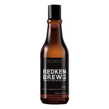 Redken Šampón 3 v 1 Brews (3-In-1 Shampoo, Conditioner and Body Wash) 300 ml