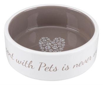 Trixie Pet's Home bowl, ceramic, 0.3 l/ř 12 cm, cream/taupe