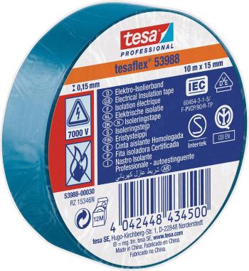 tesa  53988-00030-00 izolačná páska tesa® Professional modrá (d x š) 10 m x 15 mm 1 ks