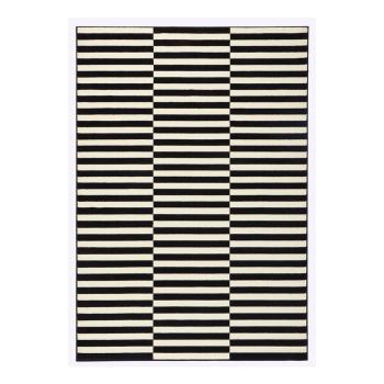 Čierno-biely koberec Hanse Home Gloria Panel, 80 × 150 cm