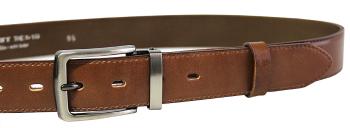 Penny Belts Pánsky kožený spoločenský opasok 35-020-2-48 brown 100 cm