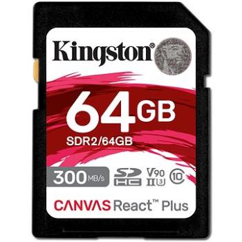 Kingston SDXC 64 GB Canvas React Plus (SDR2/64GB)