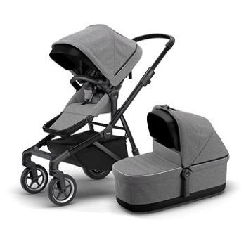 Thule Sleek + Bassinet Grey Melange on Black (0091021122598)