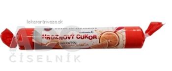 Dobré z SK HROZNOVÝ CUKOR príchuť POMARANČ pastilky, s vit. C, 1x39 g