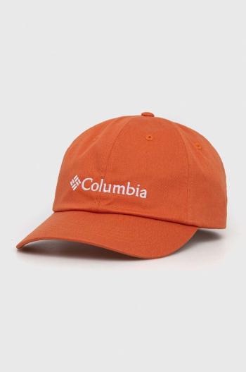 Šiltovka Columbia oranžová farba, s nášivkou