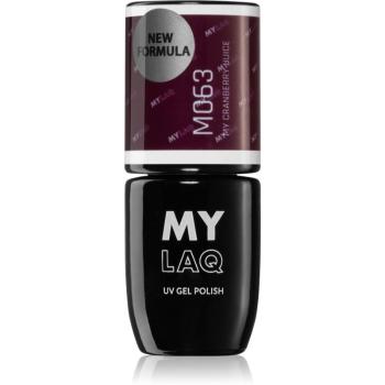 MYLAQ UV Gel Polish gélový lak na nechty odtieň My Cranberry Juice 5 ml