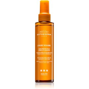 Institut Esthederm Sun Care Protective Sun Care Oil For Body And Hair opaľovací olej na telo a vlasy s vysokou UV ochranou 150 ml