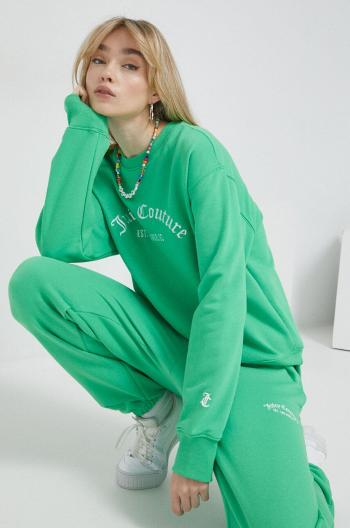 Mikina Juicy Couture dámska, zelená farba, s nášivkou