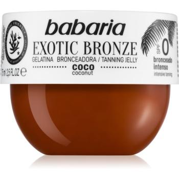 Babaria Tanning Jelly Exotic Bronze telový gél urýchľujúci opaľovanie 75 ml