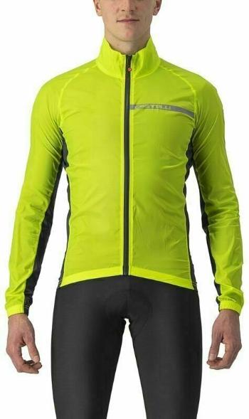 Castelli Squadra Stretch Bunda Electric Lime/Dark Gray XL