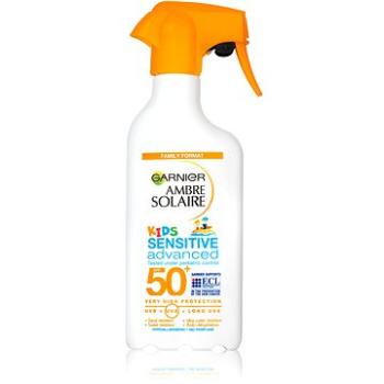 Garnier Ambre Solaire Sensitive Advanced Kids ochranný sprej, veľmi vysoká ochrana, citlivá detská pokožka, SPF 50+, 270 ml