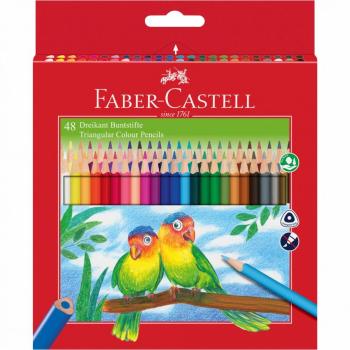 FABER-CASTELL PASTELKY ECO TRIANGULAR STANDARD SET 48 FAREBNE