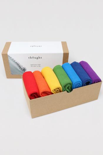 Pánske viacfarebné ponožky Colours of the Rainbow - sedembalenie