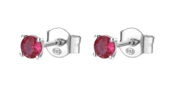 Brosway Krásne strieborné náušnice Fancy Passion Ruby FPR43