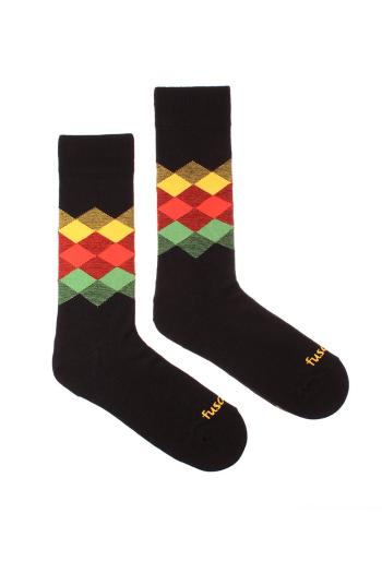 Viacfarebné ponožky Kosoštvorec noc