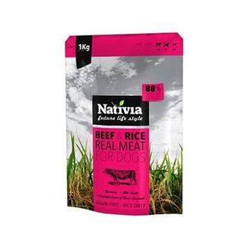 Nativia Real Meat – Beef & Rice 1 kg (8595045403043)