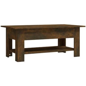 SHUMEE Konferenčný stolík dymový dub 102 × 55 × 42 cm drevotrieska, 813074
