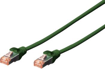 Digitus DK-1644-070/G RJ45 sieťové káble, prepojovacie káble CAT 6 S/FTP 7.00 m zelená bez halogénov, krútené páry, s oc