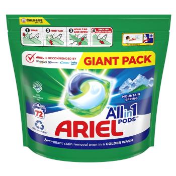 ARIEL Mountain Spring All-in-1 PODS® Kapsule na pranie 72 praní