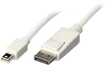 LINDY Mini-DisplayPort / DisplayPort káblový adaptér #####Mini DisplayPort Stecker, #####DisplayPort Stecker 3.00 m biel