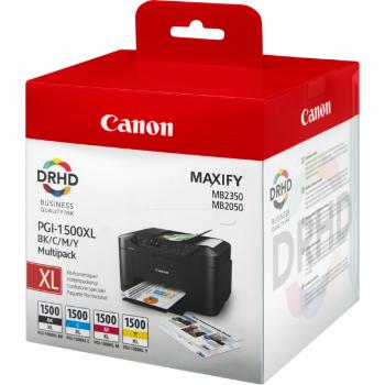 CANON PGI-1500-XL - originálna cartridge, čierna + farebná, 1x34,7ml/3x12ml